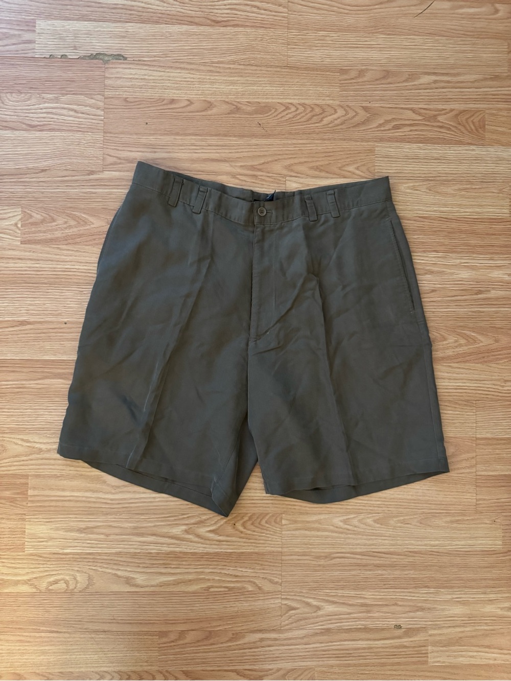 Men's Olive Green Casual Shorts
